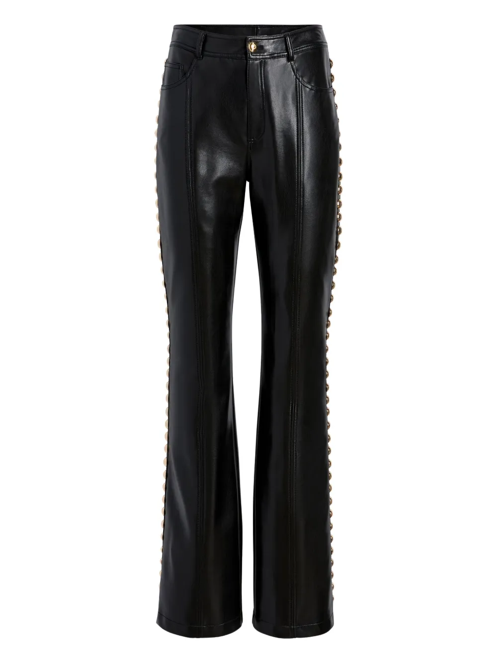 Cinq À Sept Button-embellishment Trousers In Black