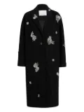 Cinq A Sept crystal-embellished coat - Black