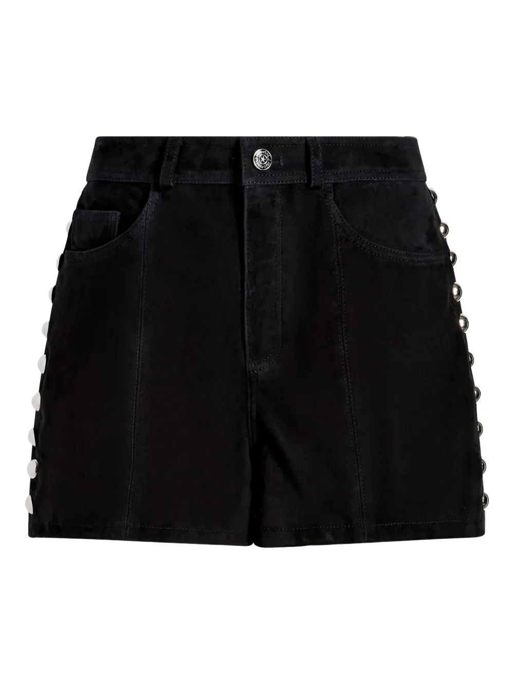 Cinq A Sept Shannon studded-suede shorts - ブラック Cinq A Sept Shannon studded-suede shorts - ブラック
