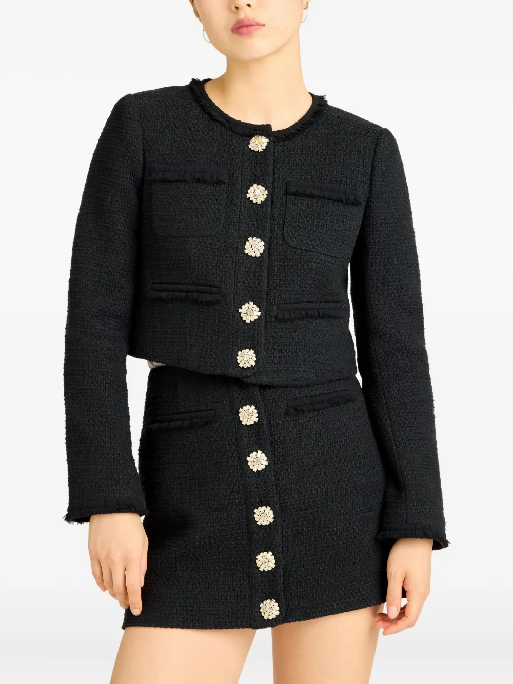 Cinq A Sept Linda tweed jack Zwart