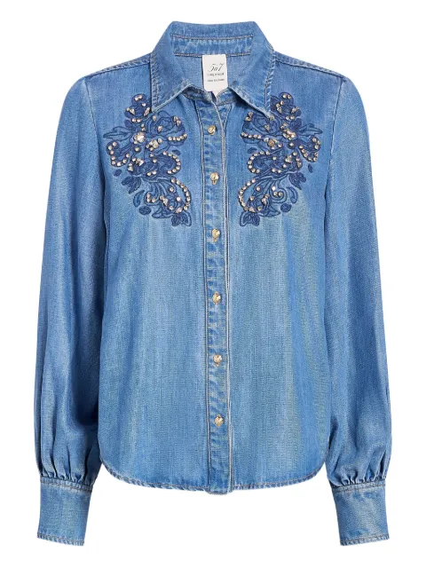 Cinq A Sept Juliette rhinestone-embellished shirt