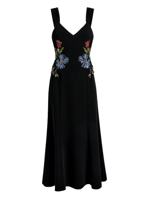 Cinq A Sept Andre floral-mixed midi dress