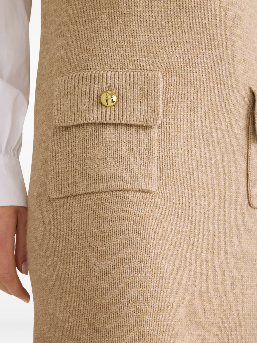 Cinq A Sept Vivianne mini-jurk met V-hals Beige