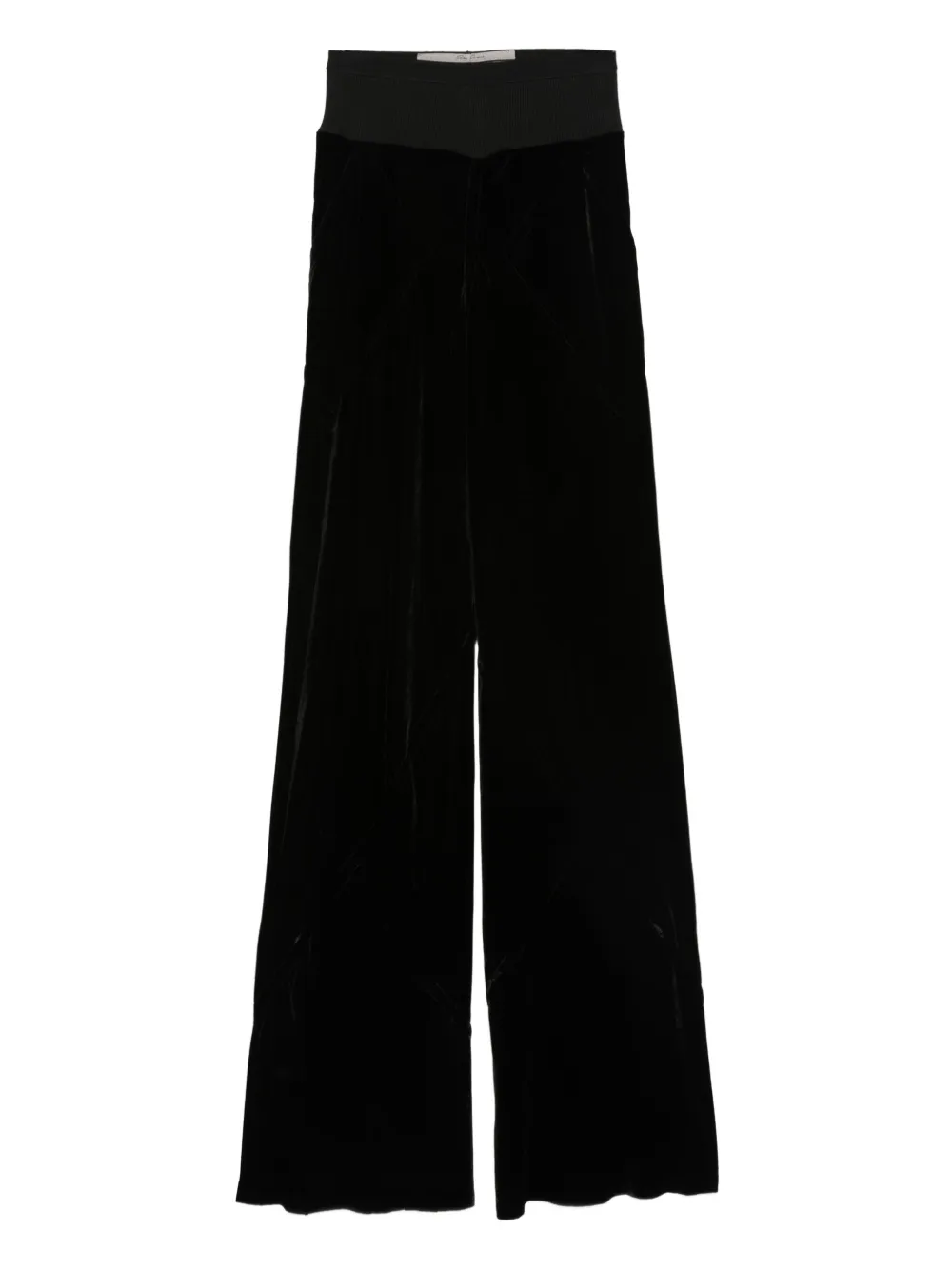 Rick Owens Fluwelen broek Zwart