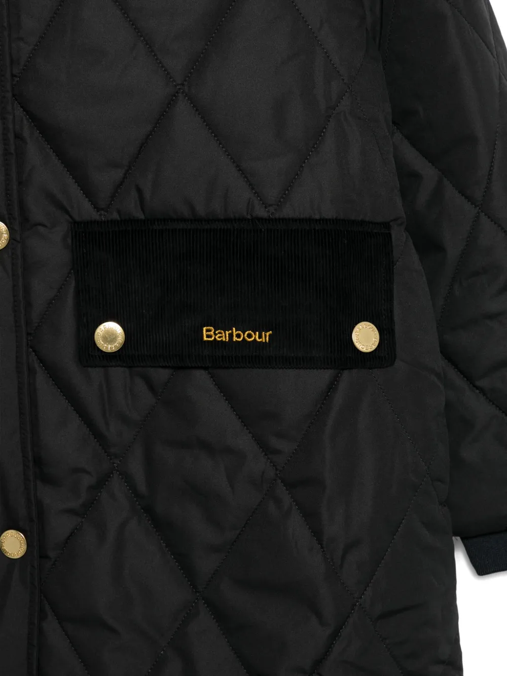 Barbour Gewatteerde jas Zwart