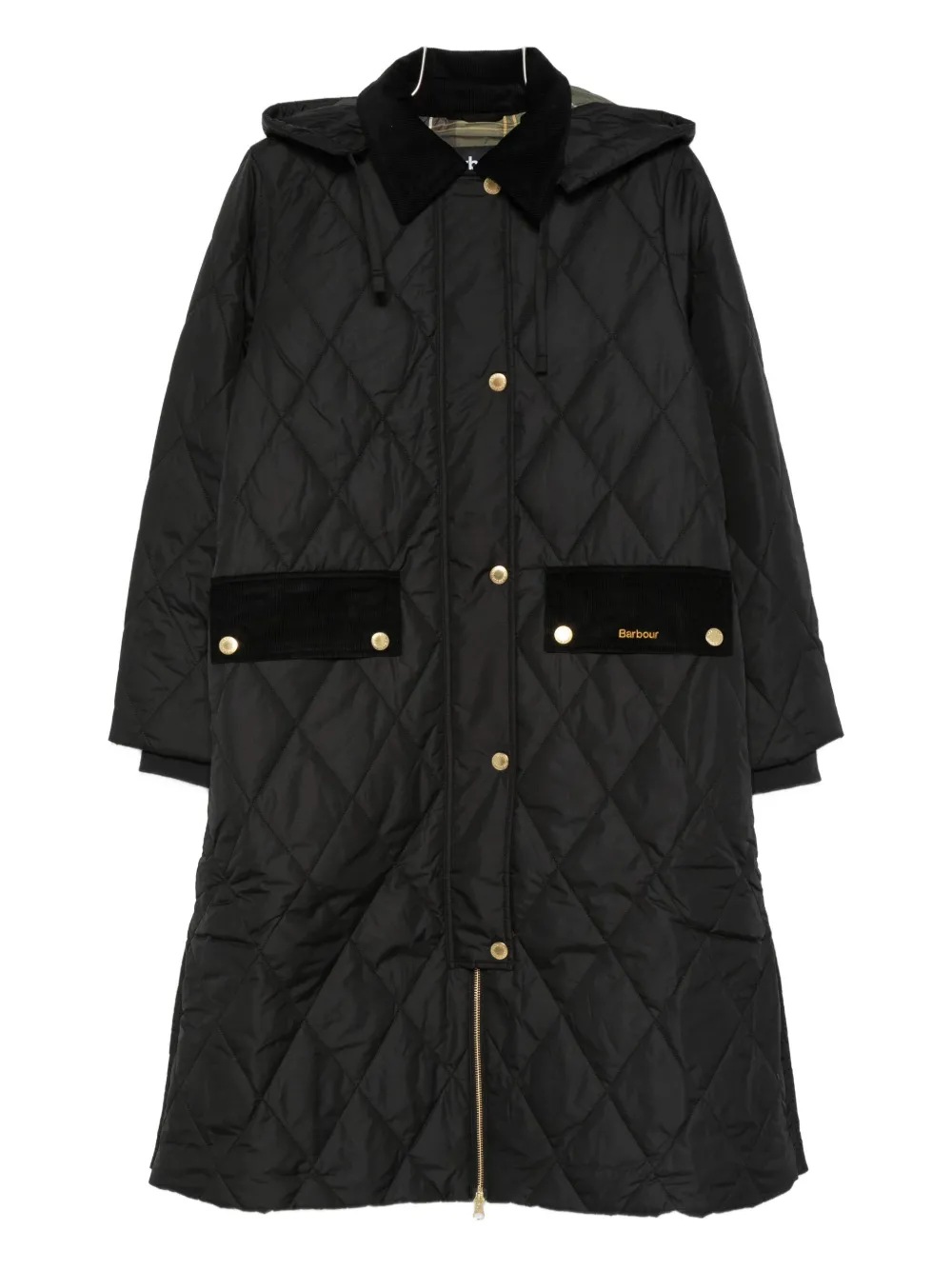 Barbour Gewatteerde jas Zwart