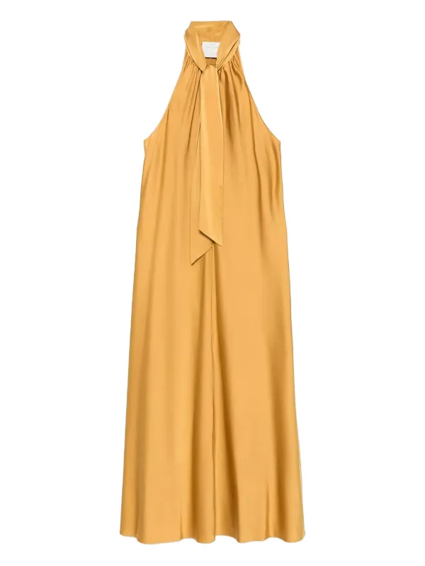 slim fit dress slacks Forte_Forte Long V-Neck Dress
