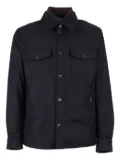 Moorer Duino button-fastening shirt jacket - Blue