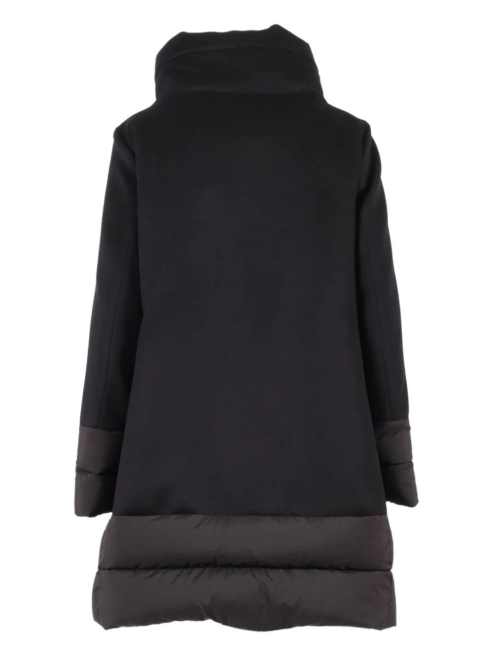Moorer Quilted Wool-cashmere Blend Single-breasted Coat In Black