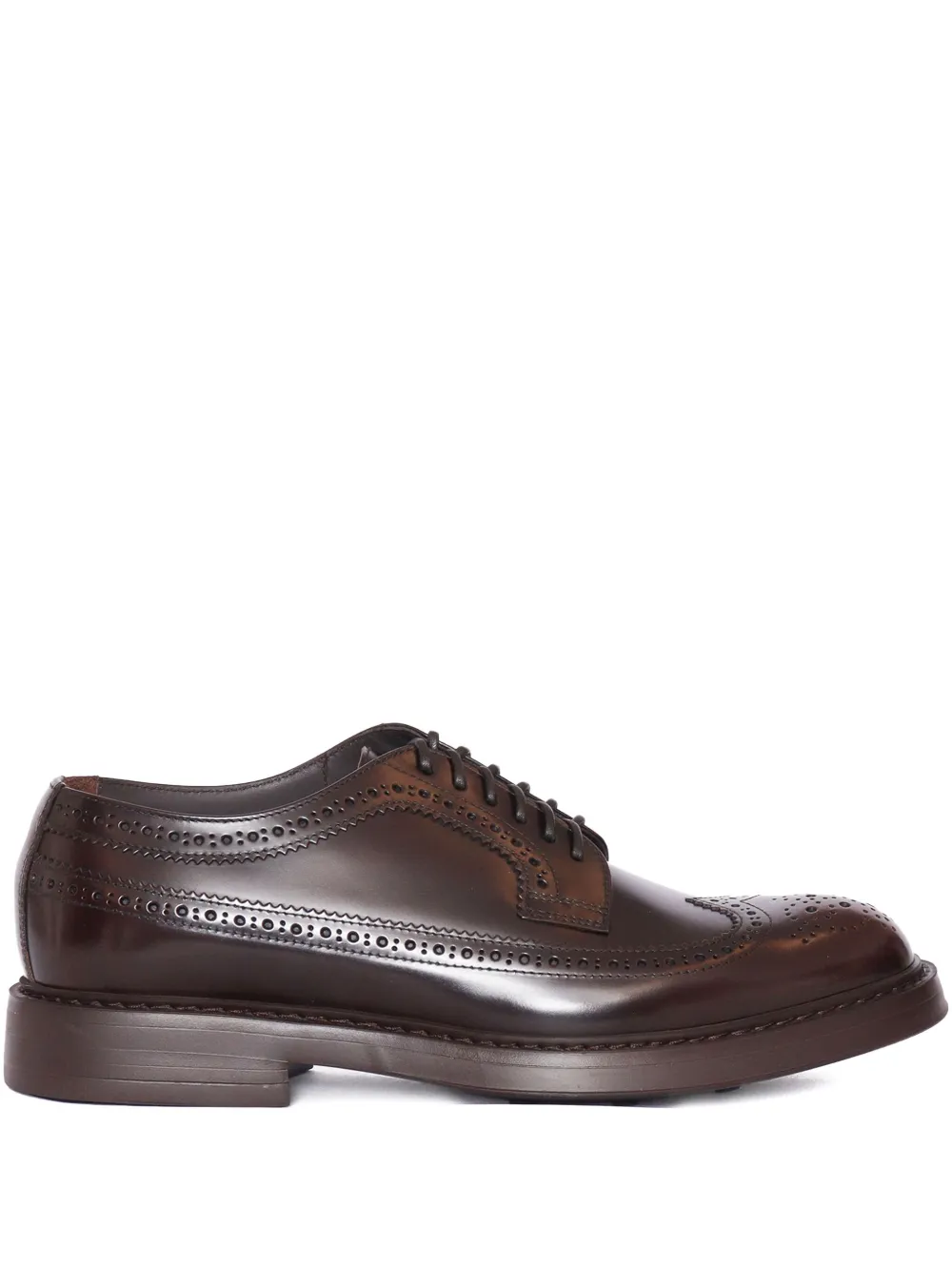 Doucal's leather derby shoes Brown