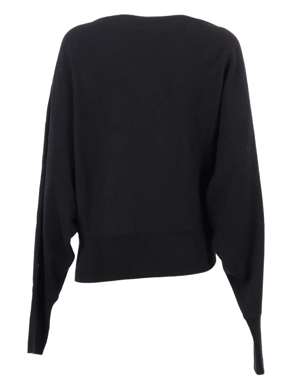 Alberta Ferretti asymmetric twisted-draped top - Zwart