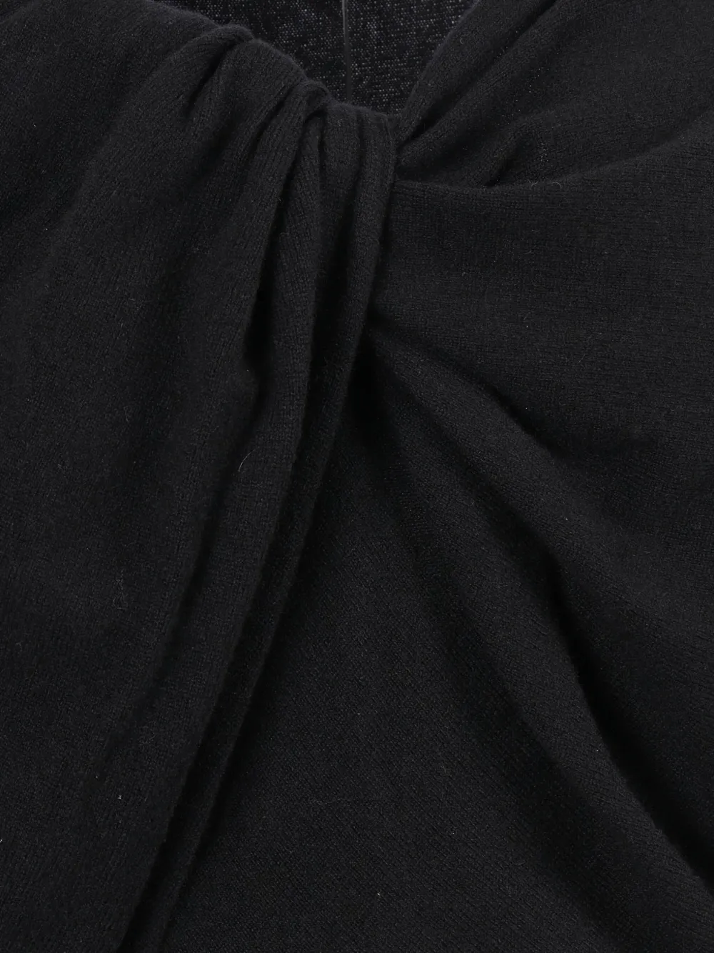Alberta Ferretti Asymmetrische gedrapeerde top Zwart