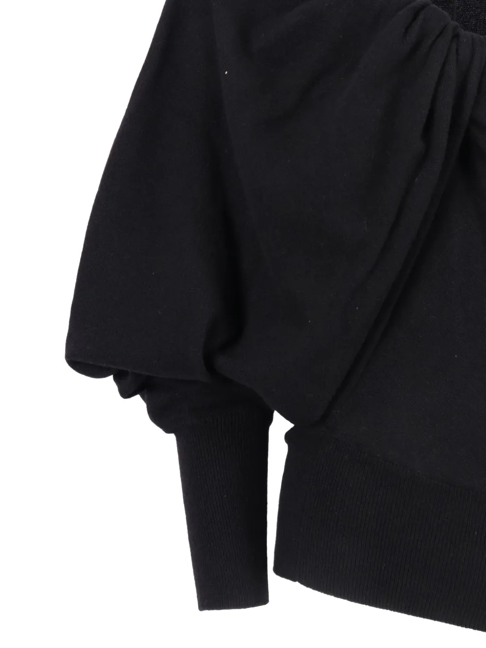 Alberta Ferretti Asymmetrische gedrapeerde top Zwart