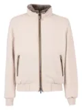 Moorer shearling-collar zip-front jacket - Neutrals