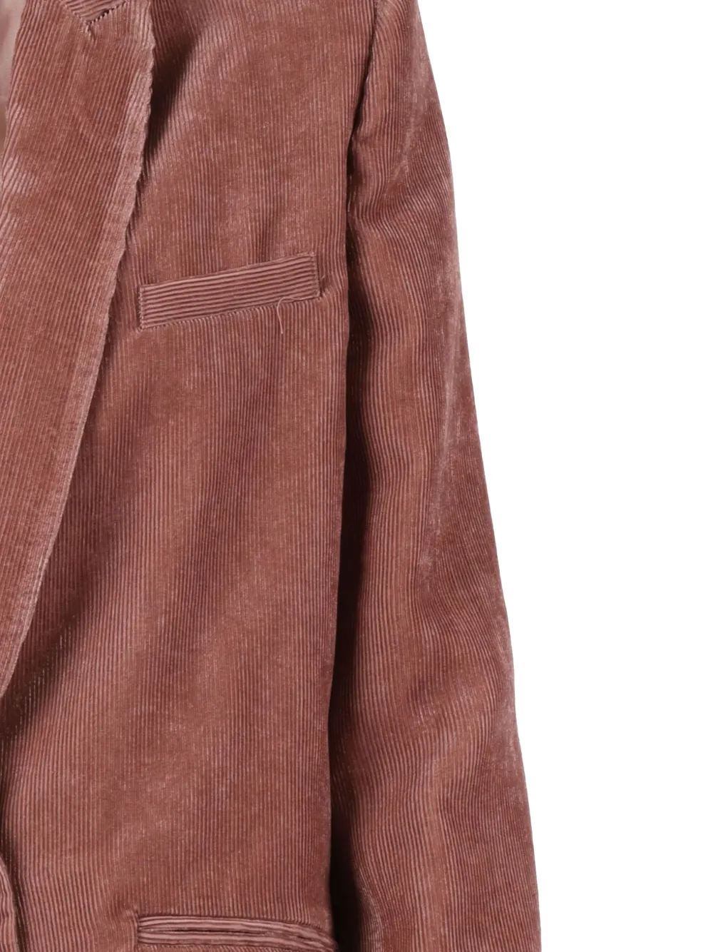 Forte Blazer met ribfluwelen-effect Roze