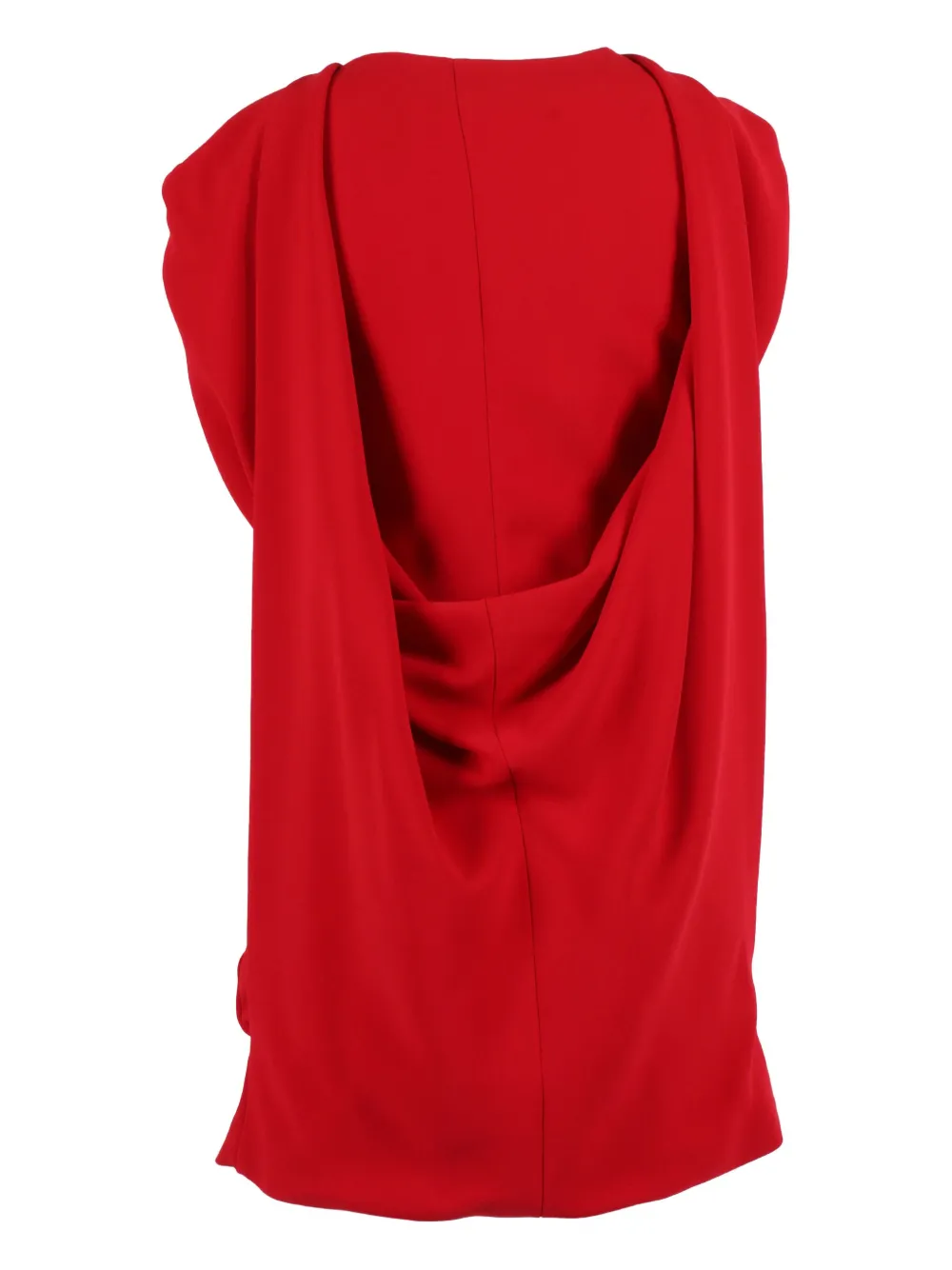 Alberta Ferretti draped mini dress - Rood