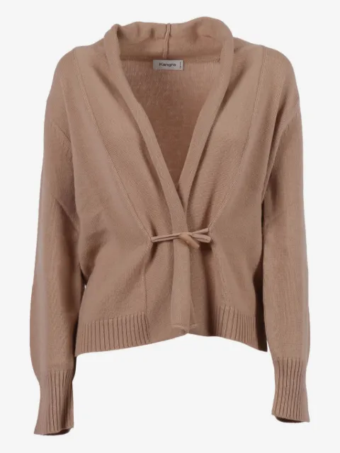 Kangra tie-fastening wool cardigan