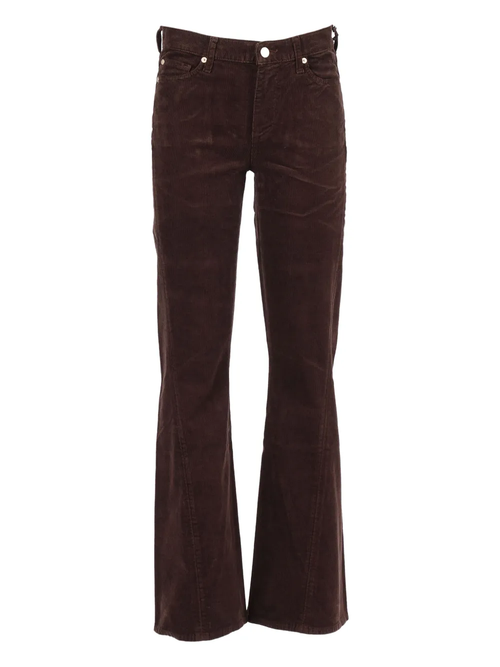 7 For All Mankind Dojo Twisted Corduroy Jeans In Black