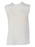 Fabiana Filippi lace-insert top - White