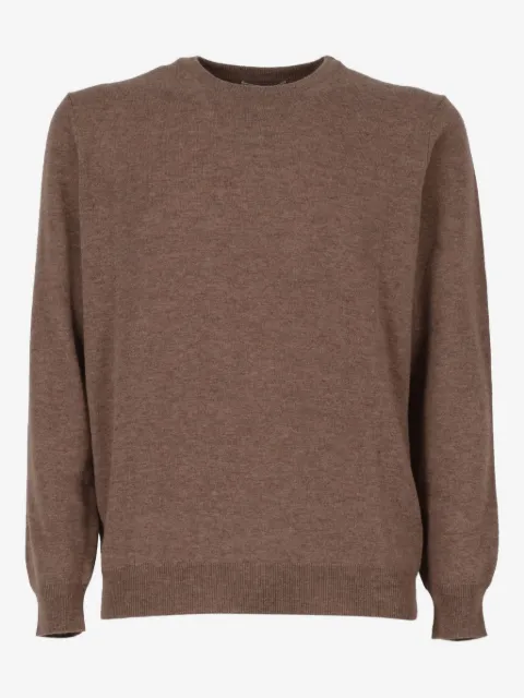 Kangra Pullover mit Patches aus Wildleder