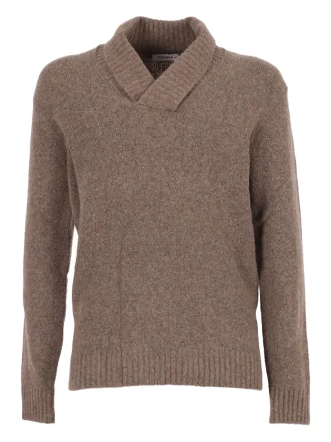 Kangra shawl-collar wool-cashmere blend sweater