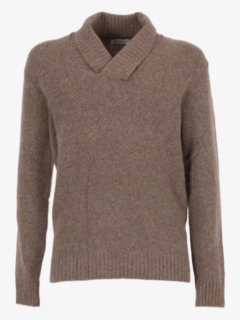 Kangra shawl-collar wool-cashmere blend sweater