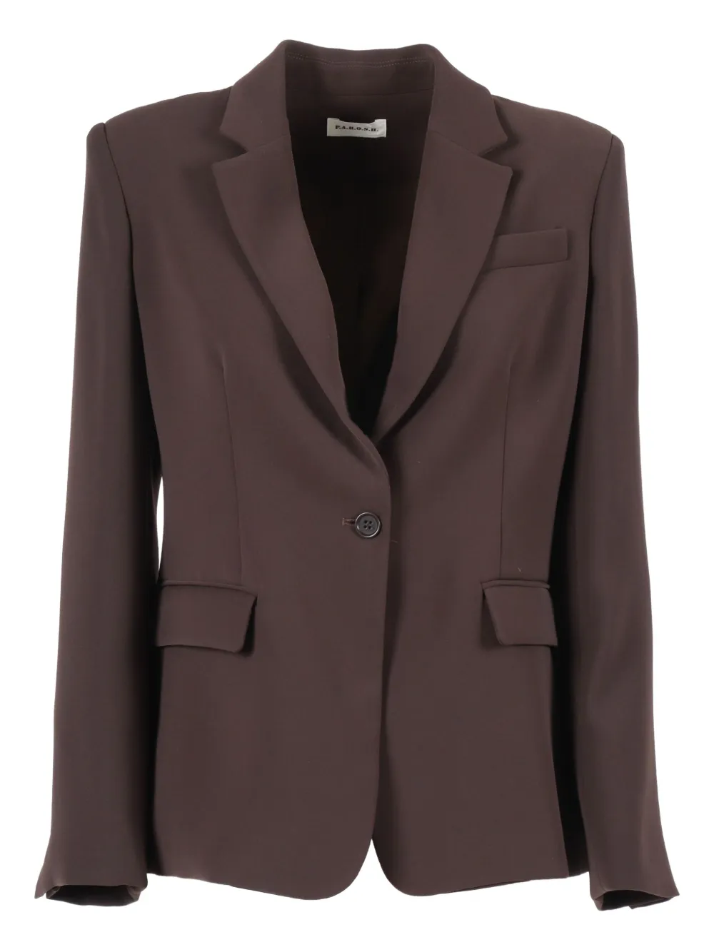 P.A.R.O.S.H. single-breasted pocket jacket Bruin
