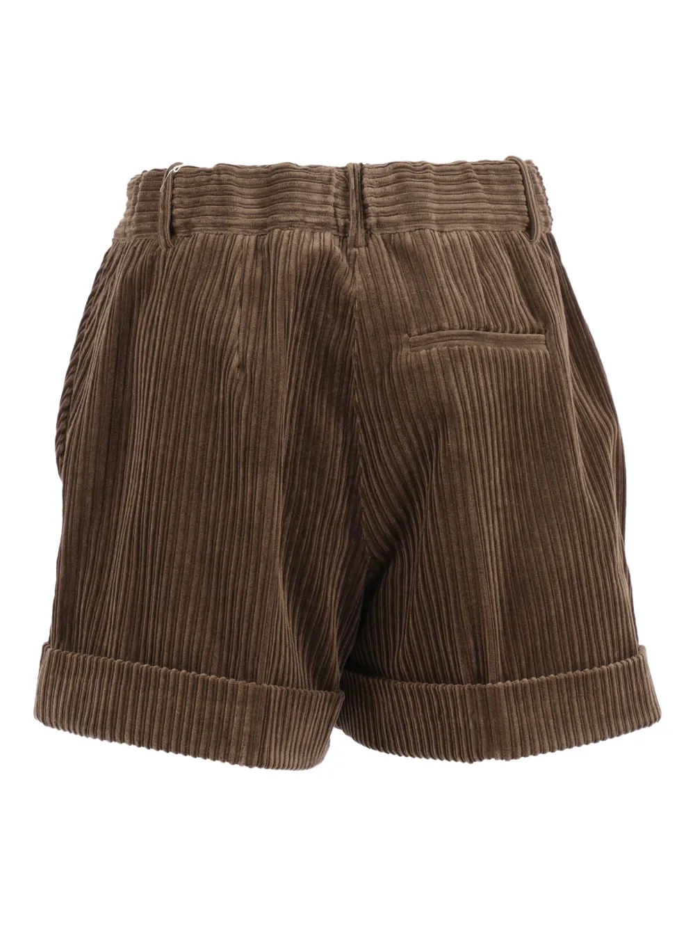 P.A.R.O.S.H. Geplooide shorts - Bruin