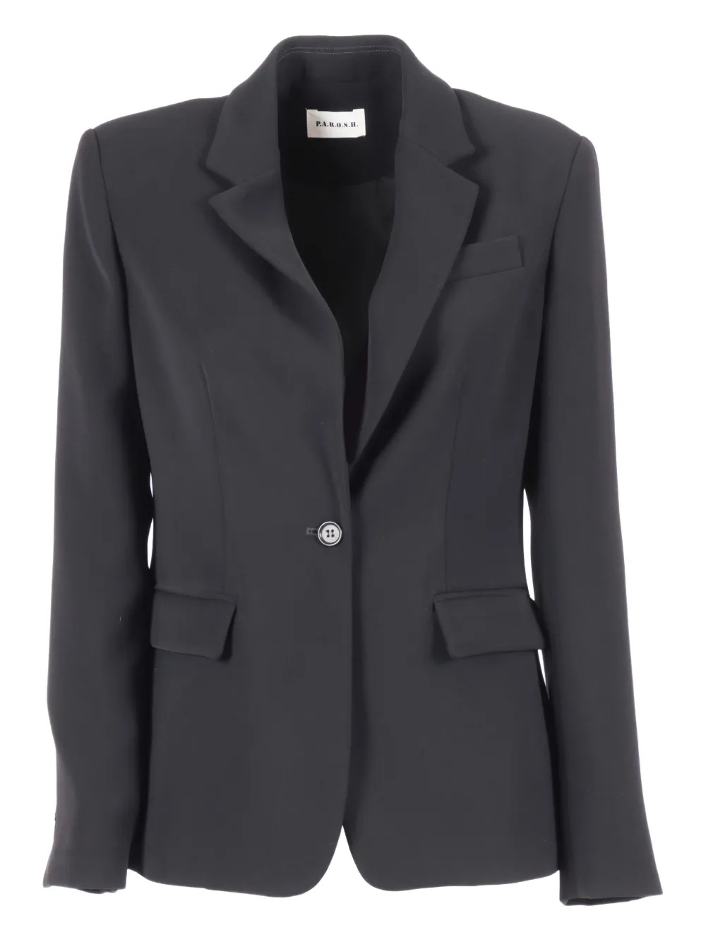 P.A.R.O.S.H. notched-lapel single-breasted blazer Zwart