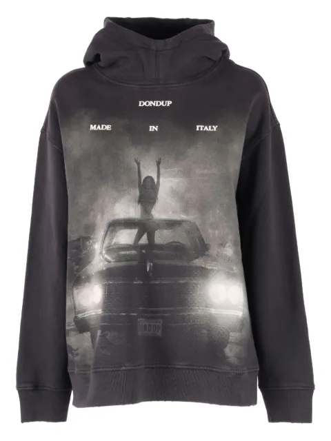 DONDUP graphic-print long-sleeve hoodie 