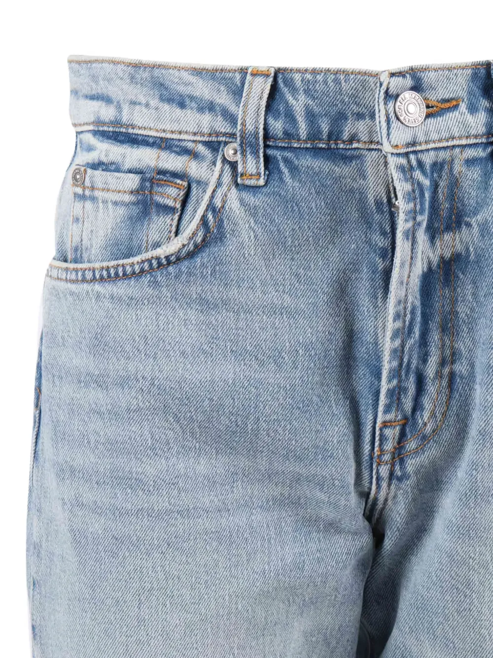 7 For All Mankind Logo-patch Jeans In Blue