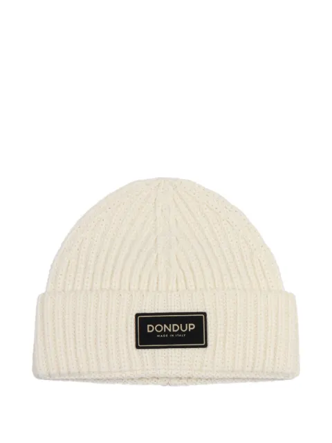 DONDUP KIDS logo-patch beanie hat