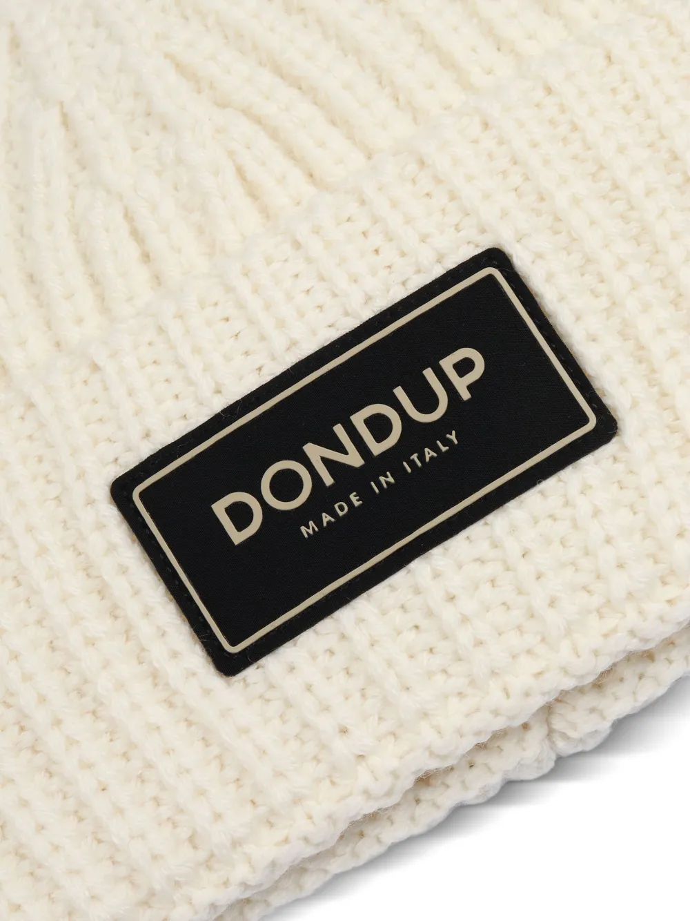 DONDUP Muts met logopatch Beige