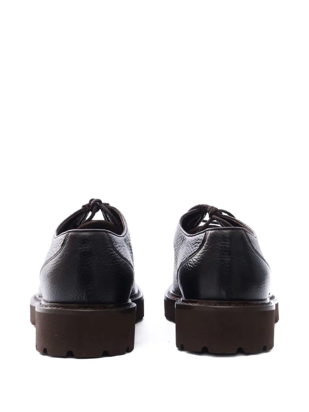 Doucal's leather derby shoes Brown