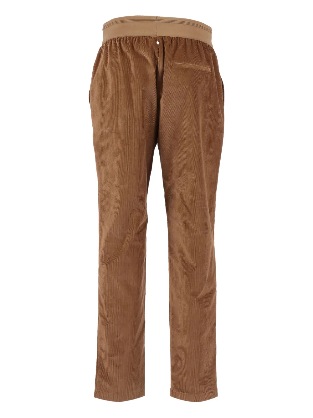 Lorena Antoniazzi Corduroy-texture Trousers In Brown