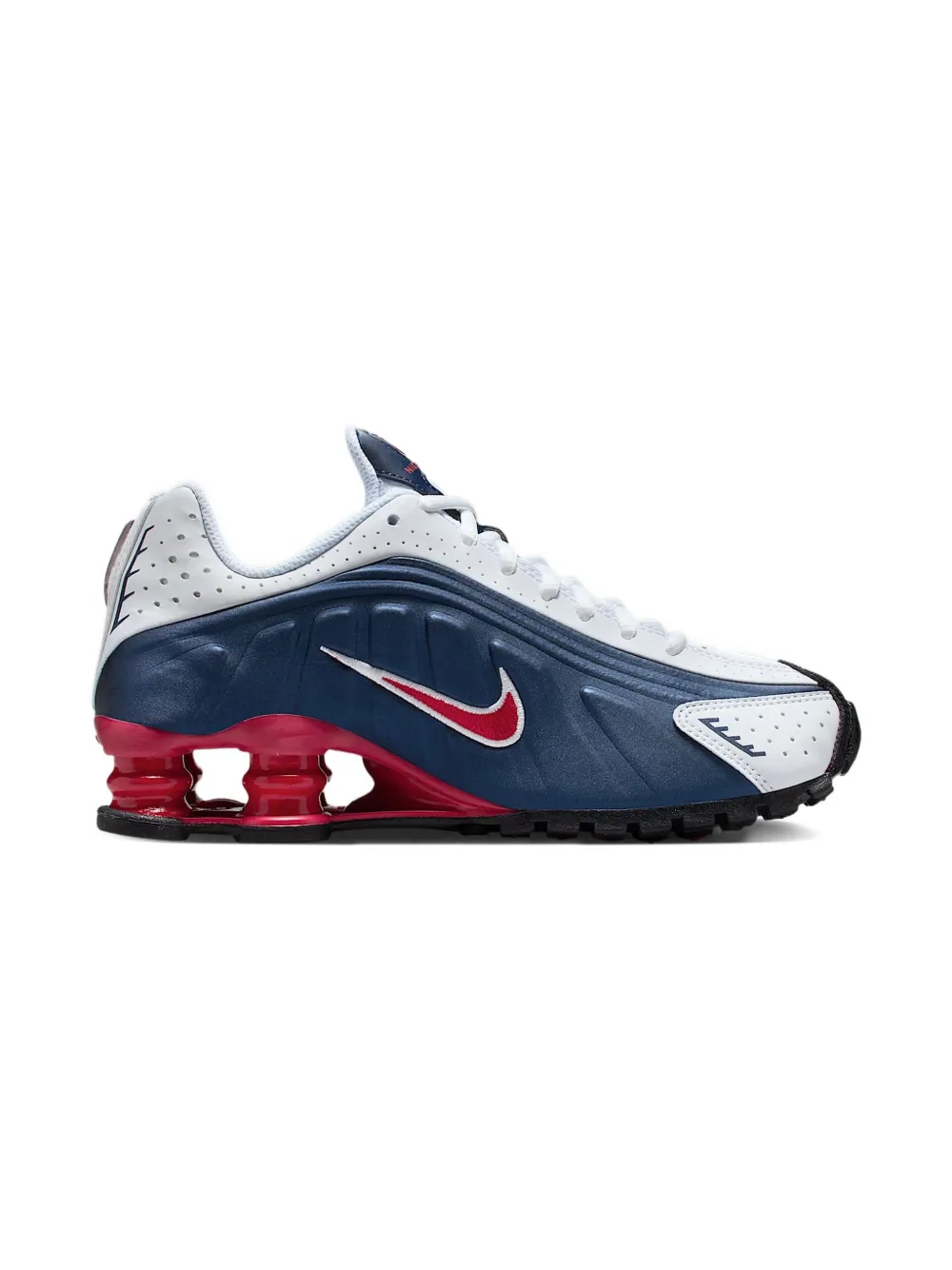 Nike Kids Shox R4 "Midnight Navy" Sneakers - Blau