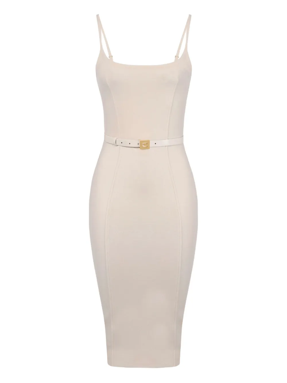 Elisabetta Franchi belted sleeveless dress | Neutrals | Image 1