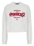 DSQUARED2 logo cotton sweatshirt - White
