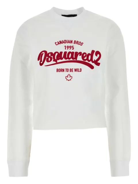 DSQUARED2 sudadera de algodón con logo
