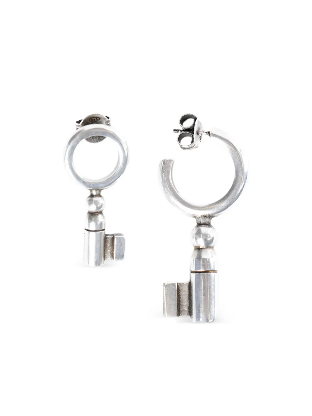Ann Demeulemeester Foka Key drop earrings | Silver | Image 1