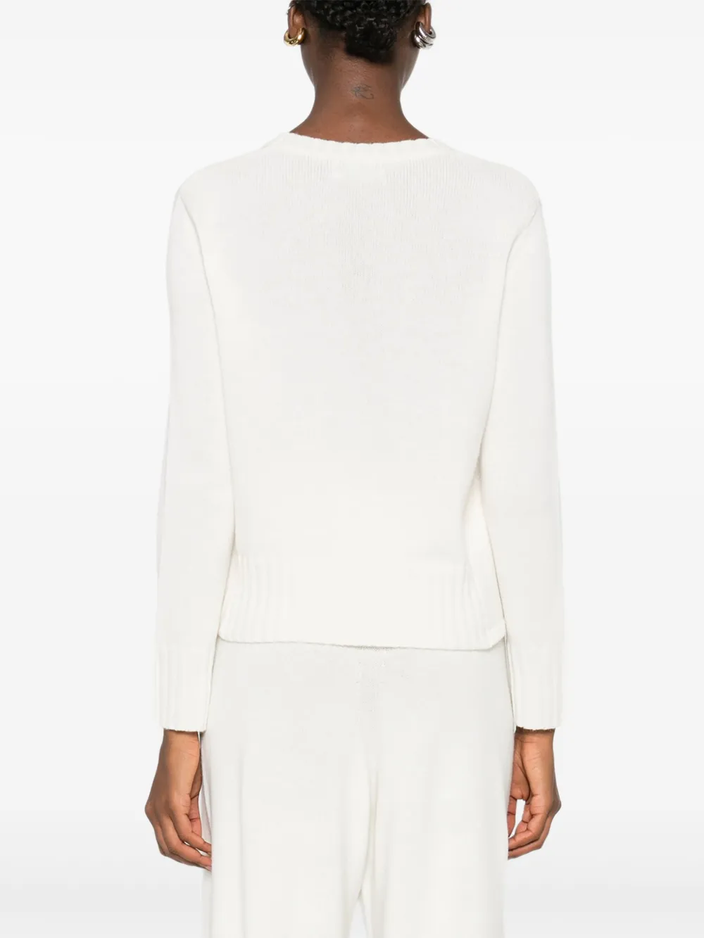 Beyou Round-neck Long-sleeve Sweater In Multi