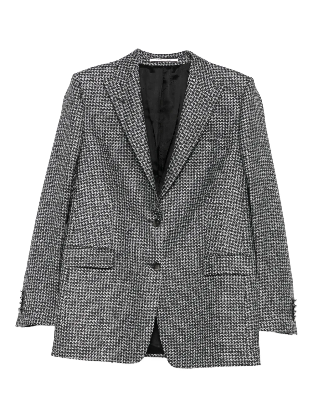 Tagliatore houndstooth wool jacket | Black | Image 1