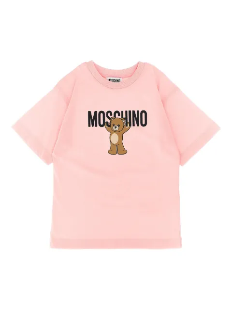 Moschino Kids Teddy Bear-print cotton T-shirt