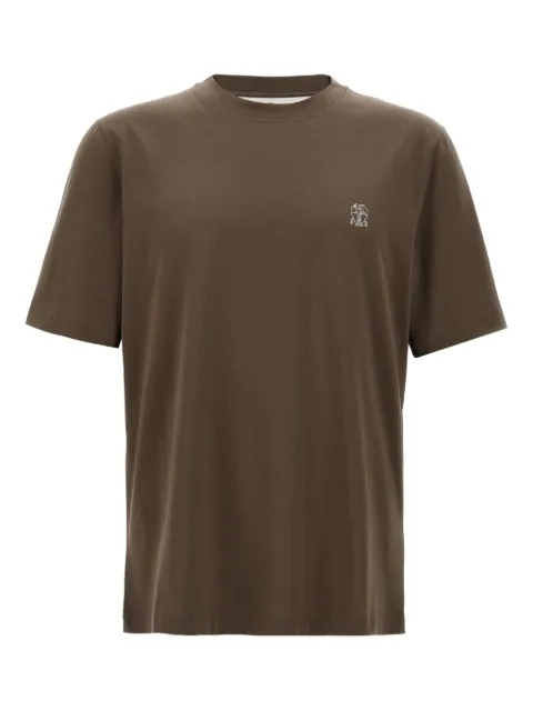 Brunello Cucinelli Camiseta com estampa de logo