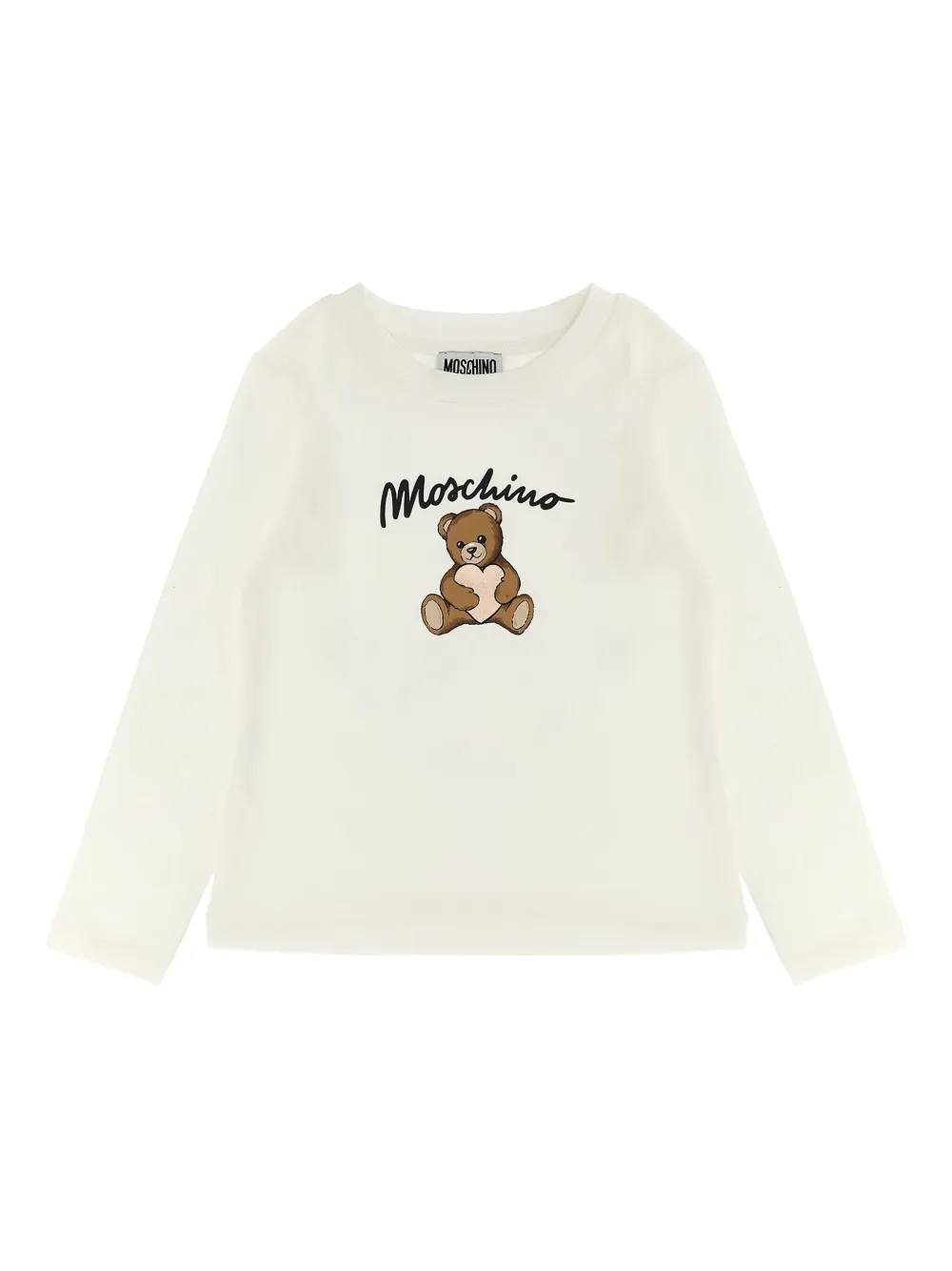Moschino Kids teddy-bear heart T-shirt White