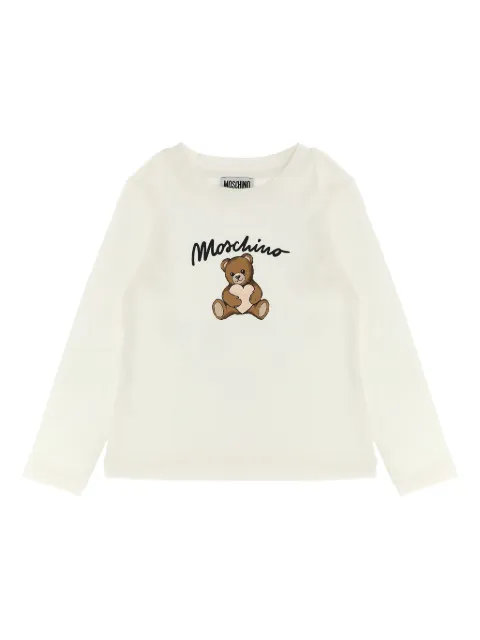 Moschino Kids teddy-bear heart T-shirt