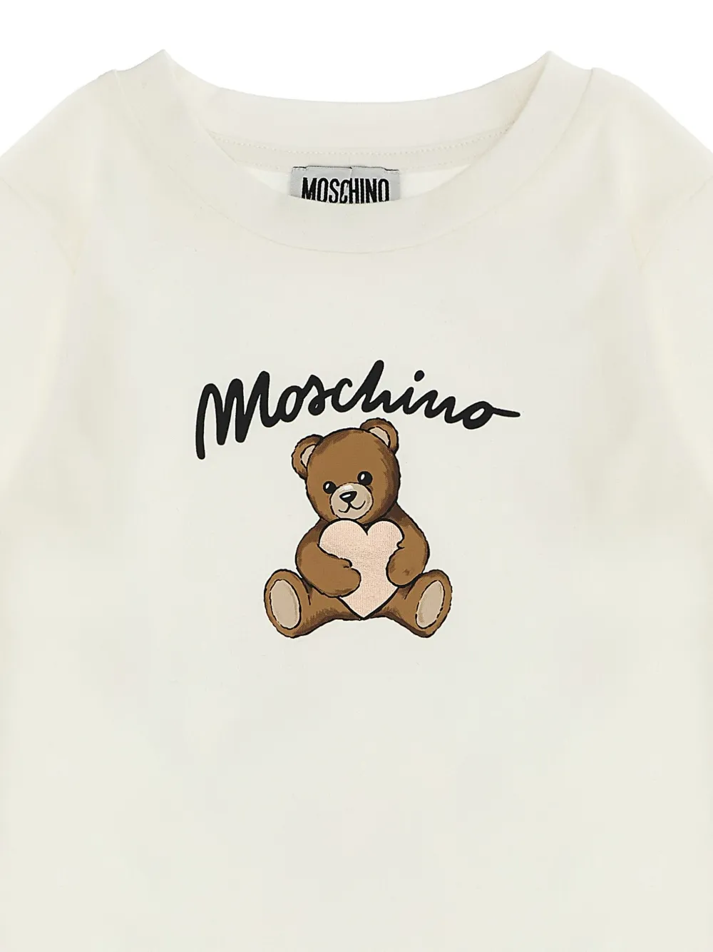 Moschino Kids teddy-bear heart T-shirt White