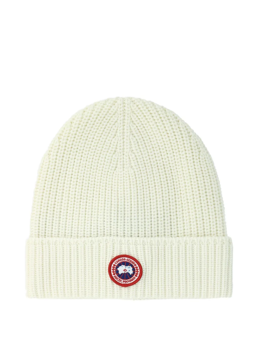ribbed-knit logo beanie