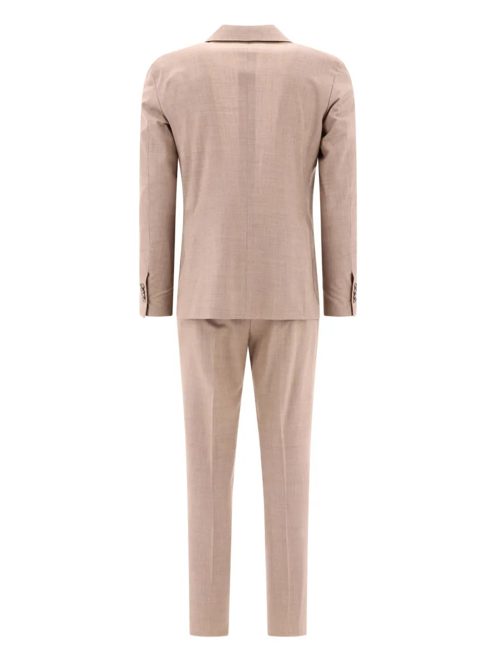 Tagliatore single-breasted wool suit Beige