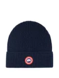 Canada Goose ribbed wool beanie - Blue
